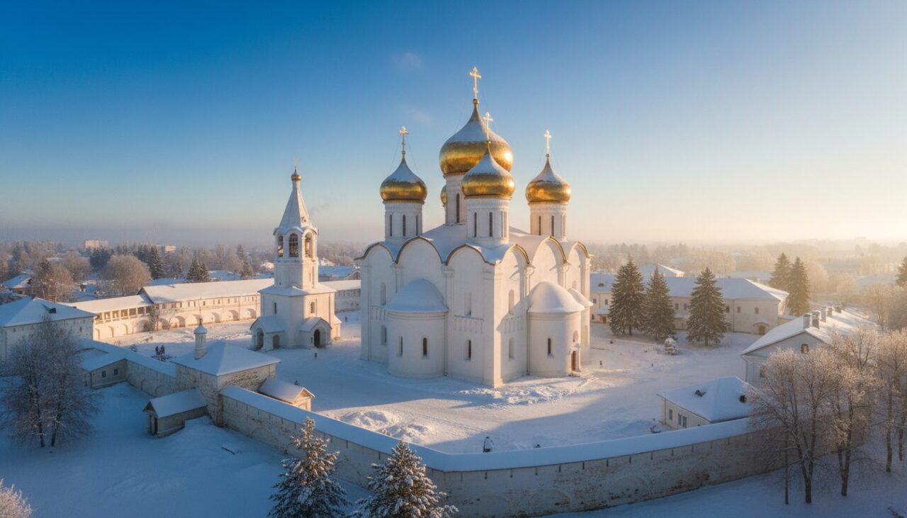 Православная церковь зимой